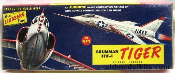 Lindberg 1/48 Grumman F11F-1 Tiger (F11F1), 531-98 plastic model kit